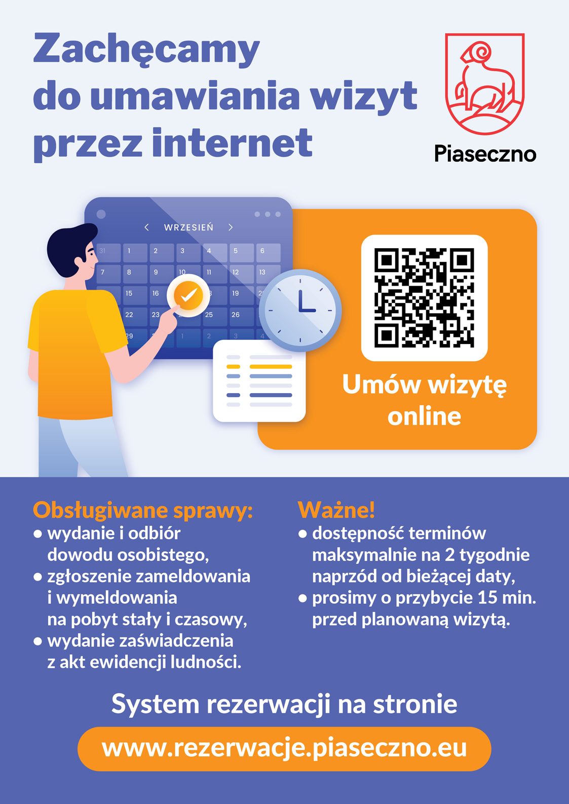 Wizytę w piaseczyńskim magistracie można zarezerwować online